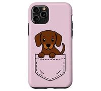 Simpatico cucciolo di bassotto Pocket Pal divertente Doxie Dog Custodia per iPhone 11 Pro
