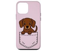 Simpatico cucciolo di bassotto Pocket Pal divertente Doxie Dog Custodia per iPhone 12 mini