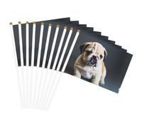 Simpatico cucciolo di bulldog 1 stampa convenienza bandiera palmare versatile bandiere palo feste sfilate decorazioni vacanze