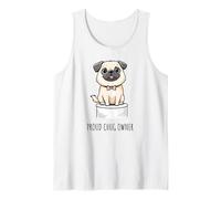 Simpatico cucciolo di cane di razza Chug Chihuahua Pug Canotta