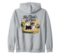 Simpatico cucciolo di cane di razza Chug Chihuahua Pug Felpa con Cappuccio