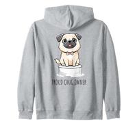 Simpatico cucciolo di cane di razza Chug Chihuahua Pug Felpa con Cappuccio