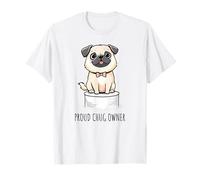 Simpatico cucciolo di cane di razza Chug Chihuahua Pug Maglietta