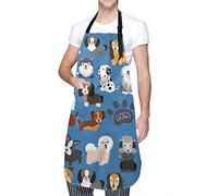 Simpatico cucciolo di cane Grembiule impermeabile con 2 tasche Pet Animal Kitchen Chef Grembiuli Bavaglini per cucinare Cottura Pittura Giardinaggio Toelettatura