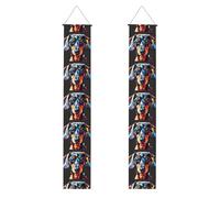 Simpatico cucciolo di cane stampa conveniente stoccaggio cura banner sfondo design specificamente forniture di celebrazione