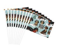 Simpatico cucciolo di cane stampa facilitazione portatile bandiera leggera parata decorazione casa eventi uso versatile