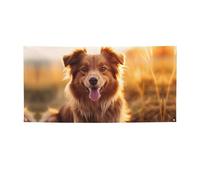 Simpatico cucciolo di cane stampa versatile festa,Migliori bandiere banner per eventi,Decorazioni per feste di compleanno