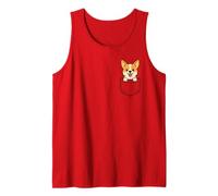 Simpatico cucciolo di Corgi Pocket Pal divertente amante dei cani Corgi Canotta