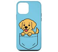 Simpatico cucciolo di Golden Retriever Pocket Pal Funny Retriever Dog Custodia per iPhone 12 mini