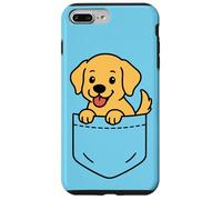 Simpatico cucciolo di Golden Retriever Pocket Pal Funny Retriever Dog Custodia per iPhone 7 Plus/8 Plus