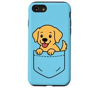 Simpatico cucciolo di Golden Retriever Pocket Pal Funny Retriever Dog Custodia per iPhone SE (2020) / 7 / 8