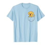 Simpatico cucciolo di Golden Retriever Pocket Pal Funny Retriever Dog Maglietta