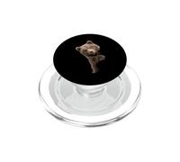 Simpatico cucciolo di Grizzly che sbircia la foresta selvatica design PopSockets PopGrip per MagSafe