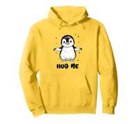 Simpatico Cucciolo di Pinguino Che abbraccia i Piccoli Pinguini Amano Felpa con Cappuccio
