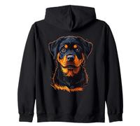 Simpatico Cucciolo di Rottweiler - Amorevole Design per Cani Felpa con Cappuccio