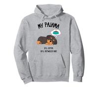 Simpatico cucciolo di Rottweiler, design divertente per gli amanti degli animali domestici Felpa con Cappuccio