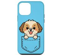 Simpatico cucciolo di Shih Tzu Pocket Pal divertente Shih Tzu cane di piccola taglia Custodia per iPhone 12 mini