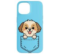 Simpatico cucciolo di Shih Tzu Pocket Pal divertente Shih Tzu cane di piccola taglia Custodia per iPhone 15