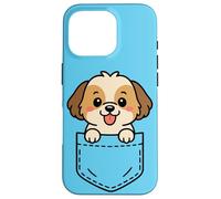 Simpatico cucciolo di Shih Tzu Pocket Pal divertente Shih Tzu cane di piccola taglia Custodia per iPhone 16 Pro