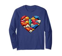 Simpatico Cuore per L'arrampicata E Il Bouldering Maglia a Manica