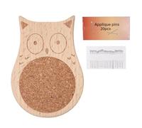 Simpatico cuscino per aghi da cucito, in legno, per lavori a maglia e uncinetto, per progetti quotidiani, lavoro e abbigliamento, ricamo, rammendare il