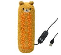 Simpatico cuscino riscaldato, cuscino riscaldante animale in peluche | cuscino riscaldante regolabile plug-in piccolo cuscino riscaldante | cuscino riscaldante portatile in peluche per animali