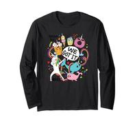 Simpatico Dabbing Unicorno Narvalo Unicorno Doodle Maglia a Manica