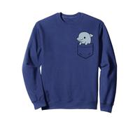 Simpatico Delfino Pocket Pal Carino Delfino Oceano Animale Marino Felpa