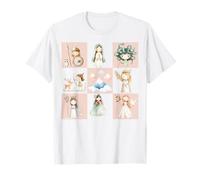 Simpatico Design a Cartone Animato con Dee e Eroi della Mitologia Greca Maglietta