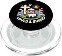 Simpatico design a forma di agnello cristiano, amato e guidato, basato sulla fede PopSockets PopGrip per MagSafe