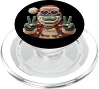 Simpatico design a forma di coccodrillo, simbolo della pace PopSockets PopGrip per MagSafe