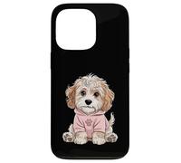 Simpatico design a forma di cucciolo di cockapoo per amanti dei cani e ragazze Custodia per iPhone 13 Pro