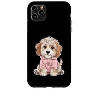 Simpatico design a forma di cucciolo di cockapoo per amanti dei cani e ragazze Custodia per iPhone 11 Pro Max