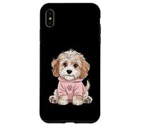 Simpatico design a forma di cucciolo di cockapoo per amanti dei cani e ragazze Custodia per iPhone XS Max