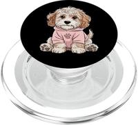 Simpatico design a forma di cucciolo di cockapoo per amanti dei cani e ragazze PopSockets PopGrip per MagSafe