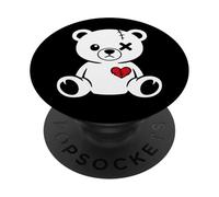 Simpatico design a forma di orsacchiotto rotto PopSockets PopGrip Adesivo