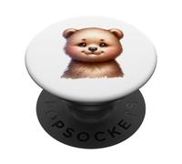 Simpatico design a forma di orsetto per bambini e fan PopSockets PopGrip Adesivo
