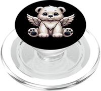 Simpatico design a forma di orso angelico PopSockets PopGrip per MagSafe
