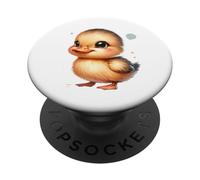 Simpatico design a forma di pulcino per bambini e amanti degli animali PopSockets PopGrip Adesivo
