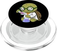 Simpatico design a forma di tartaruga nerd PopSockets PopGrip per MagSafe