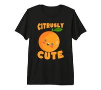 Simpatico Design agrumato con Frutta Arancione Kawaii Maglietta Premium