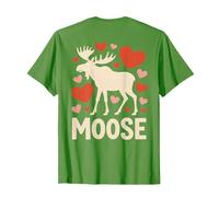 Simpatico Design con Alce Romantica, Arte Animale del Bosco Maglietta