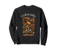 Simpatico Design con Animali della Fauna Selvatica del Colorado Felpa