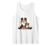 Simpatico Design con Cane da Pastore Australiano e Cucciolo Canotta