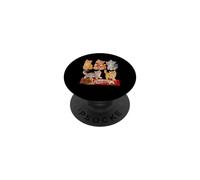 Simpatico design con gatti e amanti del cioccolato PopSockets PopGrip Adesivo