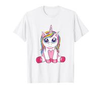 Simpatico Design con Unicorno Chibi Kawaii e Amanti degli unicorni Maglietta