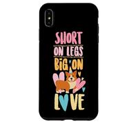 Simpatico design Corgi Love per ragazze e donne Custodia per iPhone XS Max