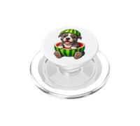 Simpatico design estivo a forma di anguria con pitbull PopSockets PopGrip per MagSafe