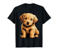 Simpatico Design Golden Retriever per Gli Amanti dei Cani e i Retriever Maglietta