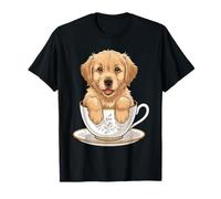 Simpatico Design Golden Retriever per Gli Amanti dei Cani e i Retriever Maglietta